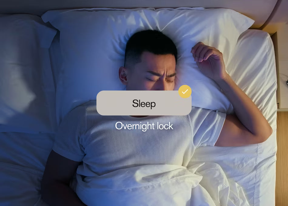 Restful sleep after the late-night scroll is locked away